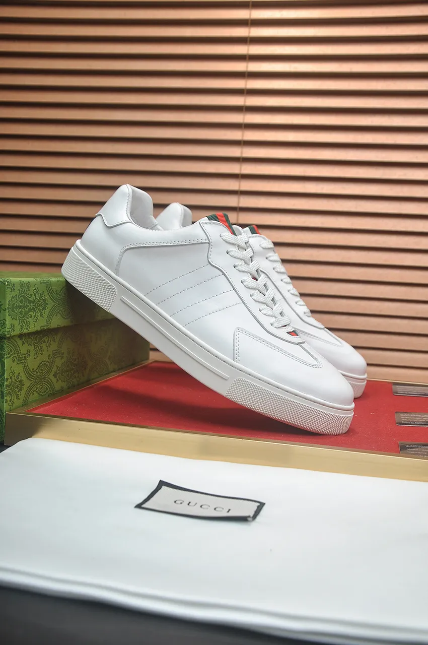Men's men's shoes💰420💶[GUCCI Gucci] official website 1:1 men's sports shoes are now on the market, using original Gucci fabric + gluten lining, plus the official website original 1:1 comfortable outsole. Fashionable and versatile, super comfortable and breathable. 5 colors available, standard shoe size 38/45 (custom-made sizes 45 are non-refundable)